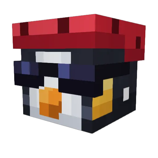 ItzLancelot Minecraft avatar head, 3D render