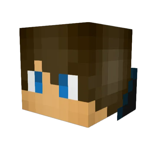ItzLandonPVP Minecraft avatar head, 3D render