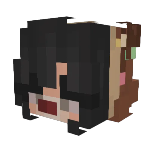 ItzLeila_ Minecraft avatar head, 3D render