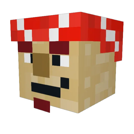 ItzLooney258 Minecraft avatar head, 3D render