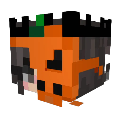 ItzLu_ Minecraft avatar head, 3D render