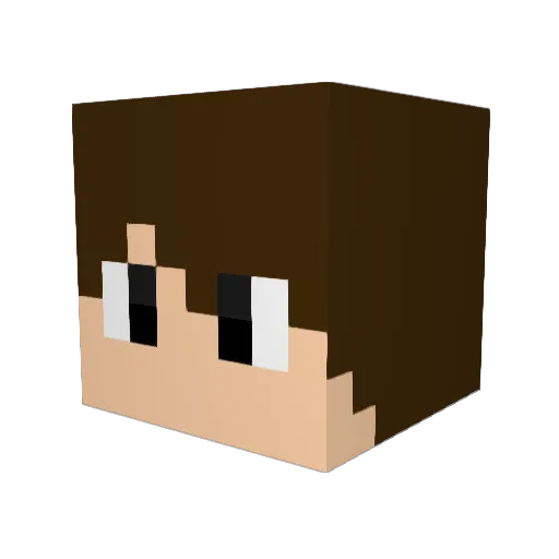 ItzLuca_ Minecraft avatar head, 3D render