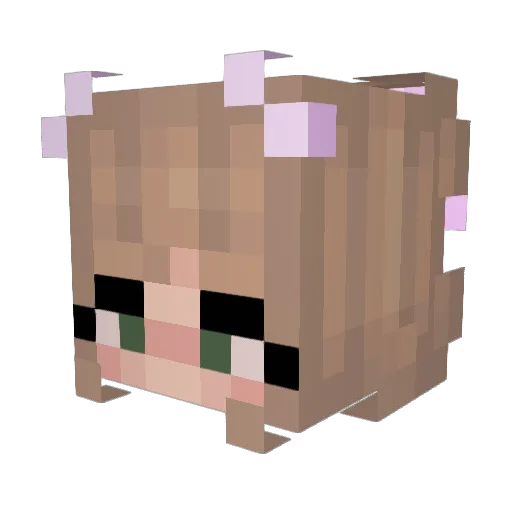 ItzLusyy Minecraft avatar head, 3D render