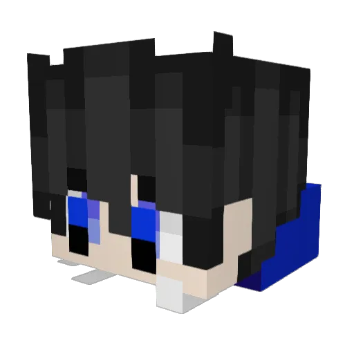 ItzLuti Minecraft avatar head, 3D render