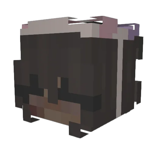 ItzLydia Minecraft avatar head, 3D render