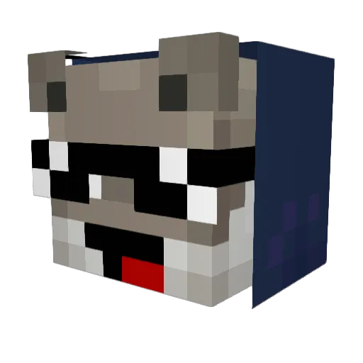 ItzM1GU3L Minecraft avatar head, 3D render