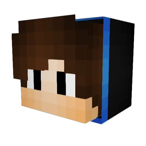 ItzMF26 Minecraft avatar head, 3D render