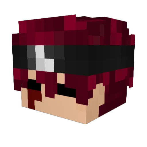 ItzMaick_MC Minecraft avatar head, 3D render