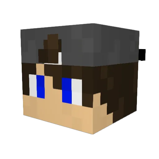 ItzMatres Minecraft avatar head, 3D render