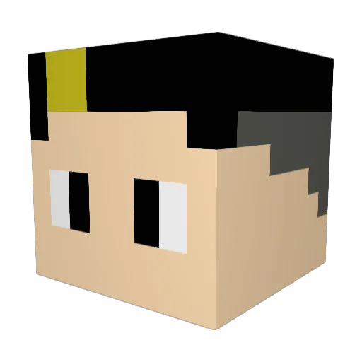 ItzMaxiArg Minecraft avatar head, 3D render