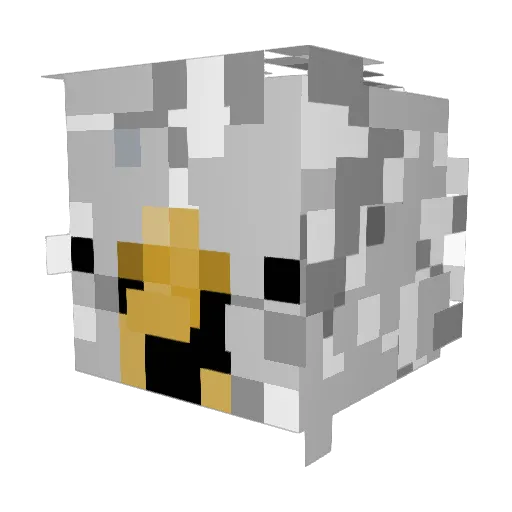 ItzMaximus Minecraft avatar head, 3D render