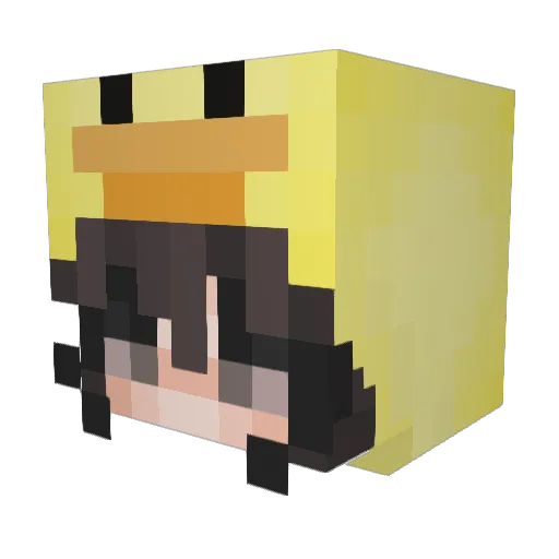ItzMeChloe Minecraft avatar head, 3D render
