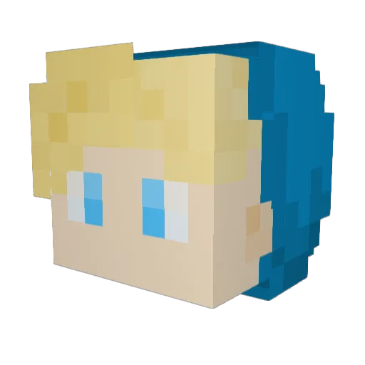 ItzMeCole7057 Minecraft avatar head, 3D render