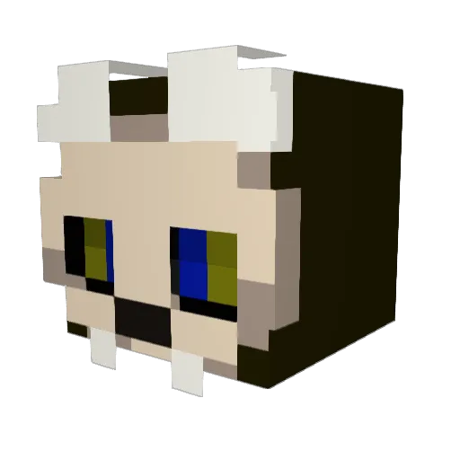ItzMeGene Minecraft avatar head, 3D render