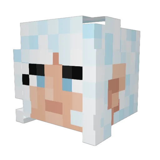 ItzMeGorg Minecraft avatar head, 3D render