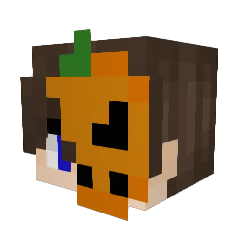 ItzMeHim Minecraft avatar head, 3D render