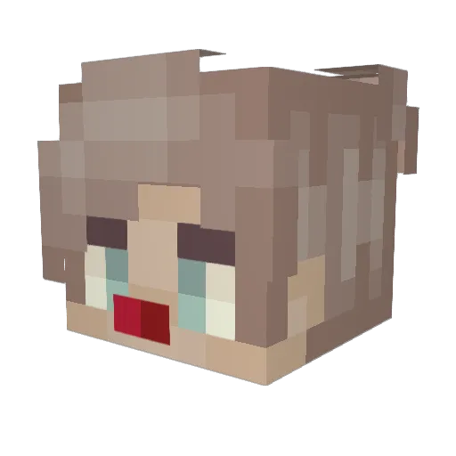 ItzMeJereTC_ Minecraft avatar head, 3D render
