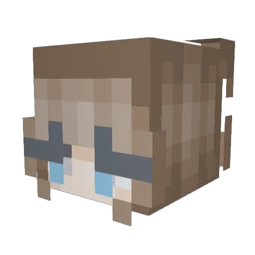 ItzMeLukee Minecraft avatar head, 3D render