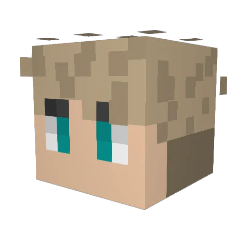 ItzMeShadeen Minecraft avatar head, 3D render