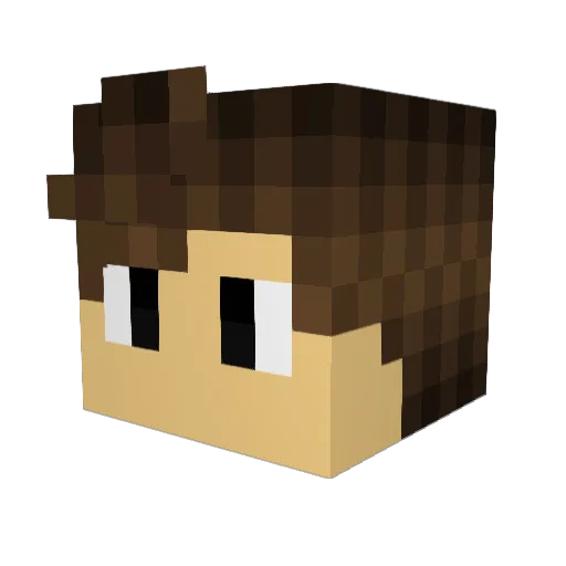ItzMeThePro Minecraft avatar head, 3D render