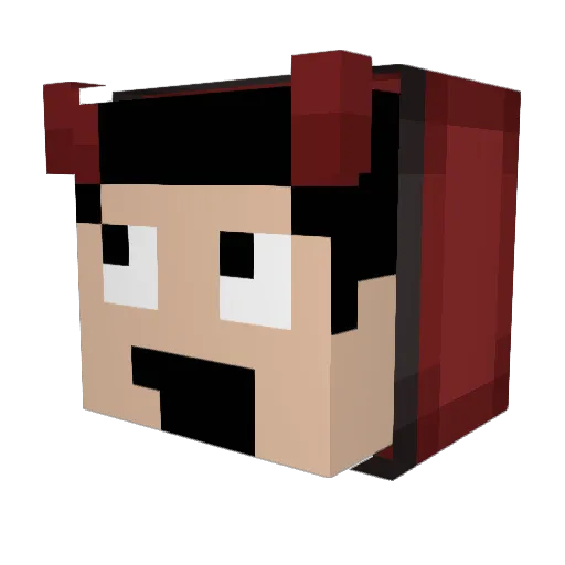 ItzMeWilton Minecraft avatar head, 3D render