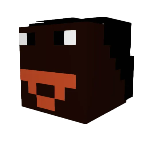 ItzMekaaCikk Minecraft avatar head, 3D render