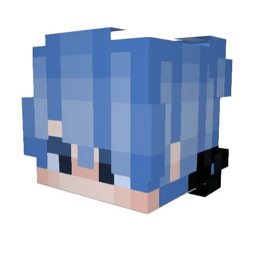 ItzMeyni Minecraft avatar head, 3D render