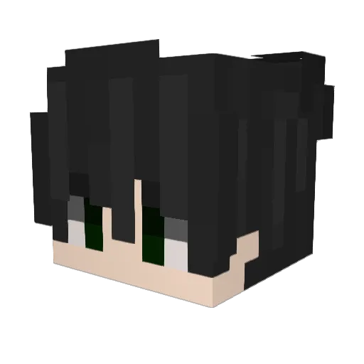ItzMichel Minecraft avatar head, 3D render