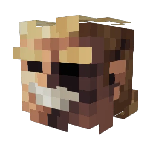 ItzMilez Minecraft avatar head, 3D render
