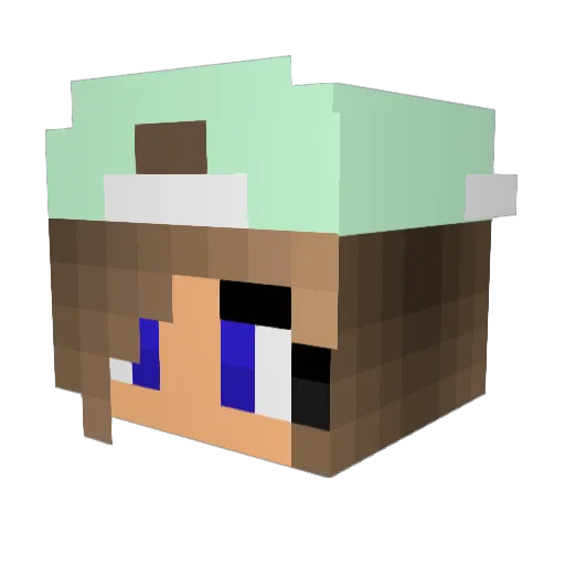ItzMillyX Minecraft avatar head, 3D render