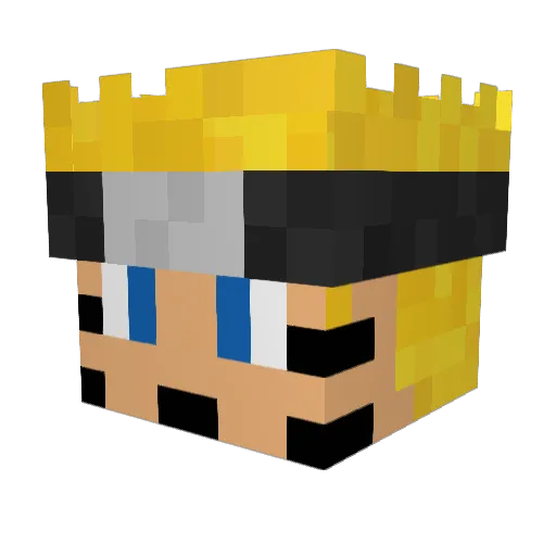 ItzMisfit_ Minecraft avatar head, 3D render