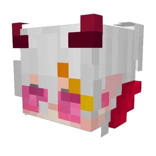 ItzMokaccino Minecraft avatar head, 3D render