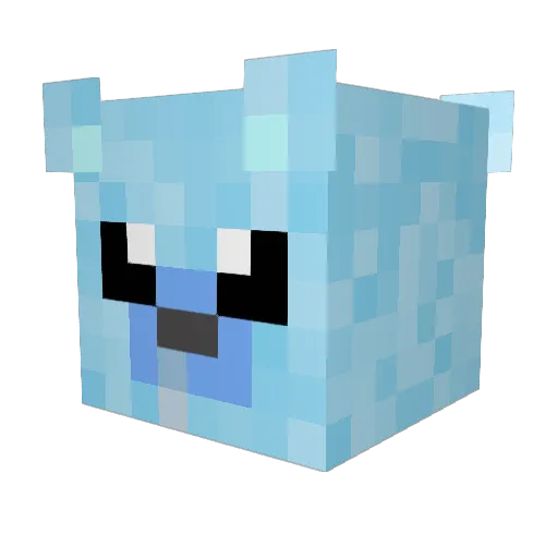 ItzMooch Minecraft avatar head, 3D render