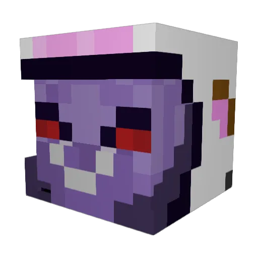 ItzMorphz Minecraft avatar head, 3D render