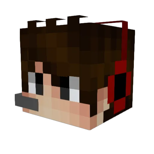 ItzMultifyy Minecraft avatar head, 3D render