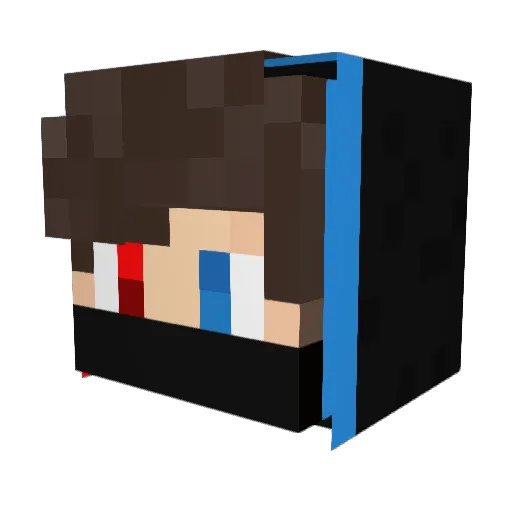 ItzNacho_GG Minecraft avatar head, 3D render