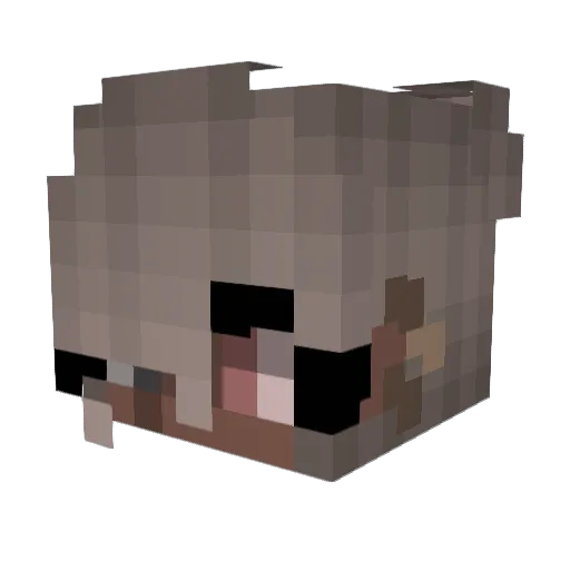 ItzNexe Minecraft avatar head, 3D render