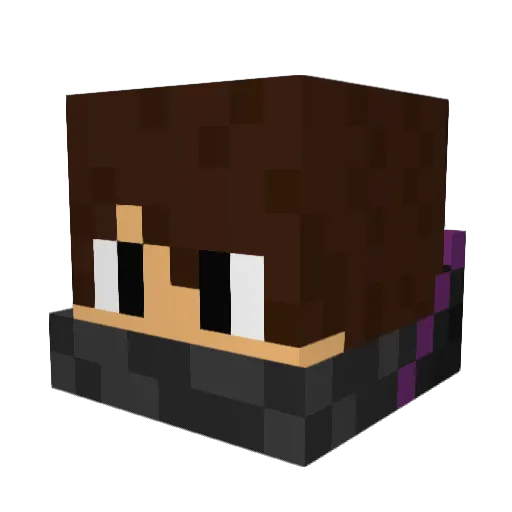ItzNicka Minecraft avatar head, 3D render