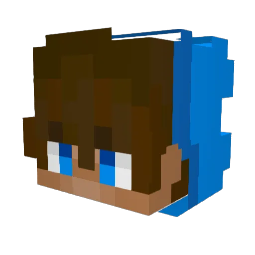 ItzNightys Minecraft avatar head, 3D render