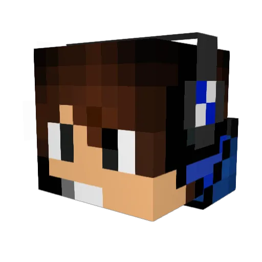 ItzNoahMC Minecraft avatar head, 3D render