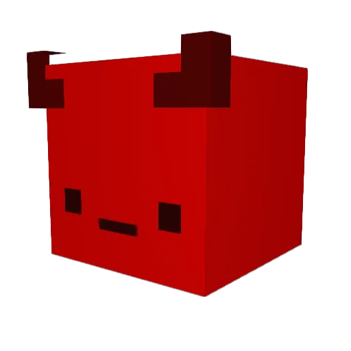 ItzNotDemon Minecraft avatar head, 3D render