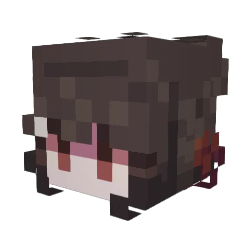 ItzNotMaki Minecraft avatar head, 3D render