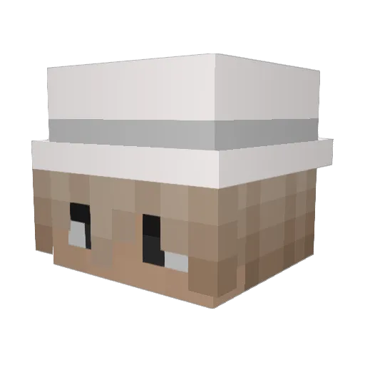 ItzNotNeptune Minecraft avatar head, 3D render