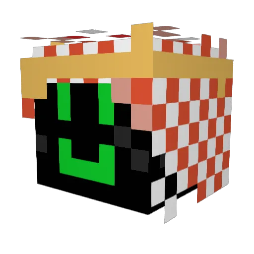 ItzNther Minecraft avatar head, 3D render