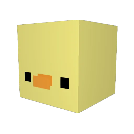 ItzPap3rotto Minecraft avatar head, 3D render