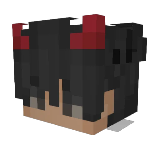 ItzPat Minecraft avatar head, 3D render
