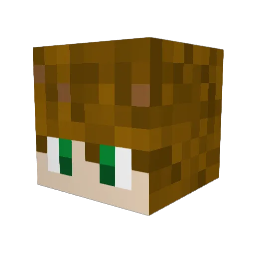 ItzPaxt0n Minecraft avatar head, 3D render