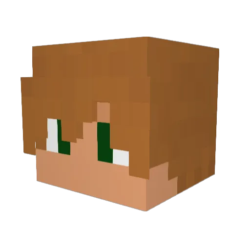 ItzPh1l1pp Minecraft avatar head, 3D render