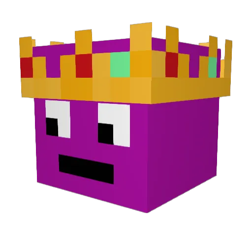 ItzPhantix Minecraft avatar head, 3D render