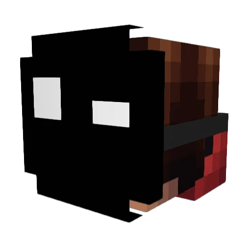 ItzPoulsen Minecraft avatar head, 3D render